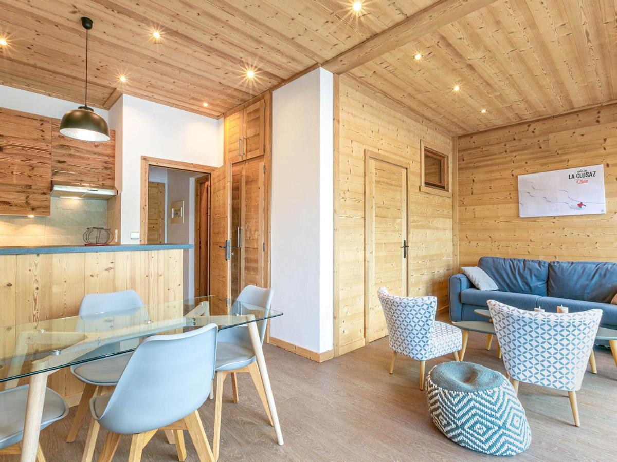 Grand Studio Cabine, Balcon, Parking, Centre La Clusaz - Fr-1-437-85 المظهر الخارجي الصورة